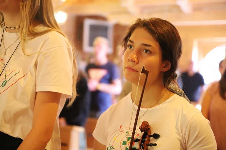 Powitanie symboli ŚDM na Śnieżnicy