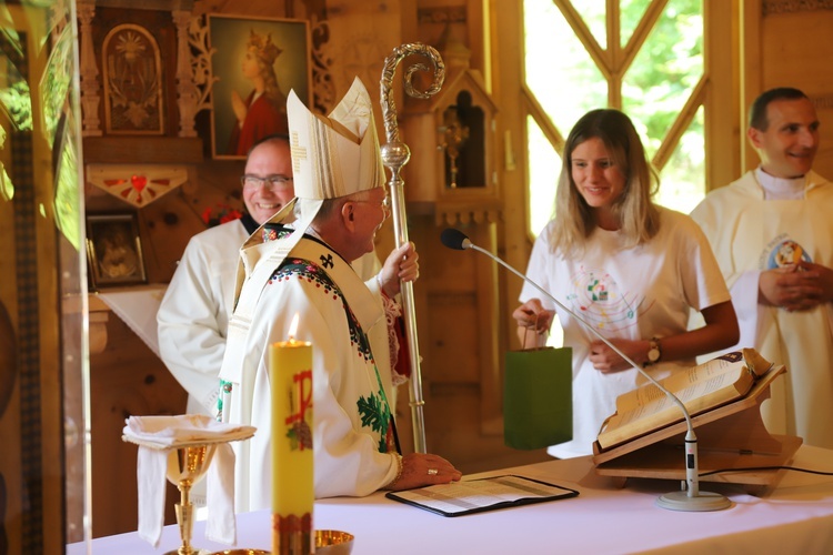 Powitanie symboli ŚDM na Śnieżnicy