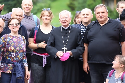 Powitanie symboli ŚDM na Śnieżnicy