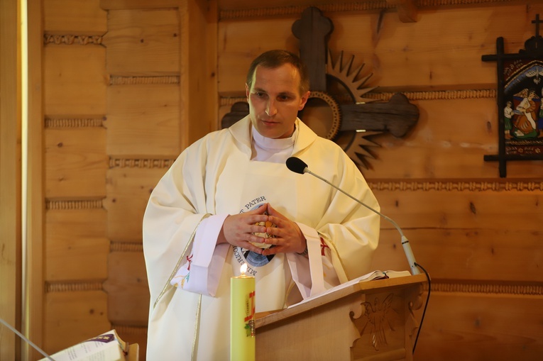 Powitanie symboli ŚDM na Śnieżnicy