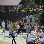 Powitanie symboli ŚDM na Śnieżnicy