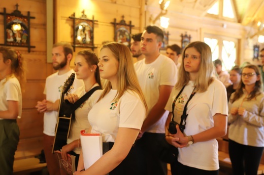 Powitanie symboli ŚDM na Śnieżnicy