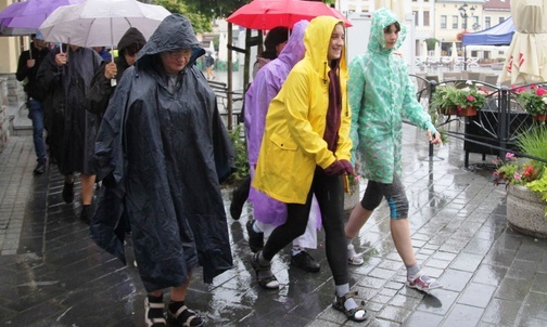 410. Piesza Pielgrzymka z Żywca na Jasną Górę w drodze.