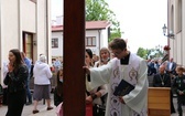 Symbole ŚDM w skarżyskiej Ostrej Bramie