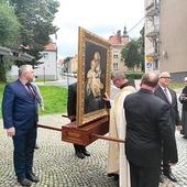 Powitanie w parafii pw. św. Jadwigi Śląskiej w Złotoryi.