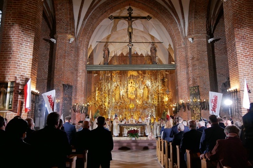 Msza św. za ojczyznę w 41. rocznicę powstania NSZZ "Solidarność"