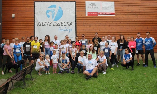 Wszyscy uczestnicy Integracyjnego Biegu Pamięci Ani.