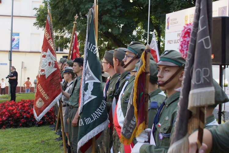 Odsłonięcie pomnika i wręczenie tytułu "Młody Aktywny Strzegomianin"