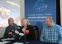 Do udziału w festynie zachęcają (od lewej): Paweł Puton, Justyna Górska-Streicher i Maciej Zwierzyński.