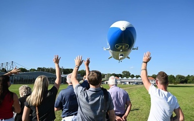 Przelot zeppelina nad Śląskiem