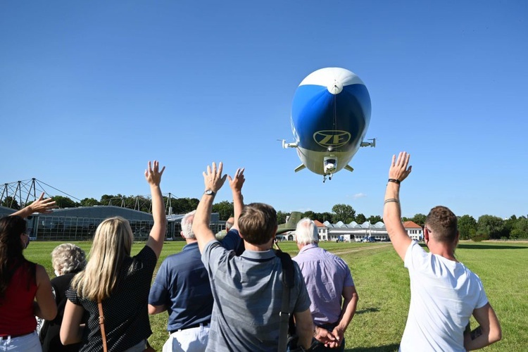 Przelot zeppelina nad Śląskiem