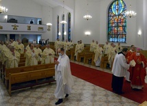 Eucharystia sprawowana była w kaplicy Wyższego Seminarium Duchownego.