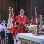 Ochotnica Dolna. Poświęcenie placu pod budowę nowego kościoła