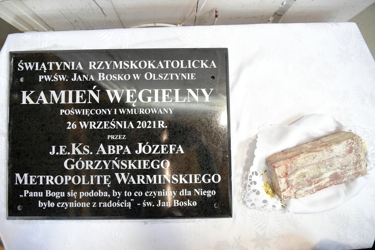 Kościół św. Jana Bosko w Gutkowie - poświęcenie kamienia węgielnego