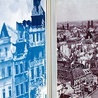 ▲	Fragment ekspozycji: Stare Miasto we Wrocławiu (1947) i widok z wieży kościoła św. Elżbiety we Wrocławiu w kierunku katedry (1947).