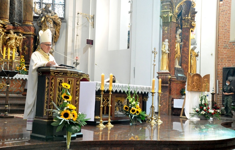 Poświęcenie tryptyku dla harcerzy