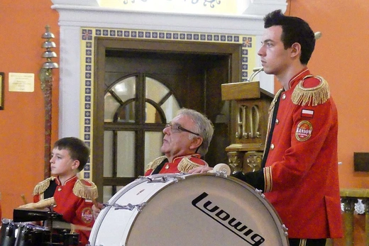 Koncert Papieski orkiestry dętej z Kaniowa w bielskiej Straconce