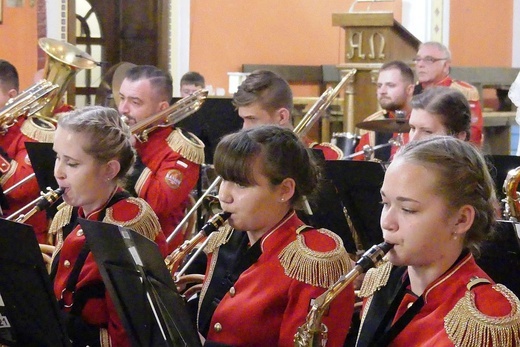 Koncert Papieski orkiestry dętej z Kaniowa w bielskiej Straconce
