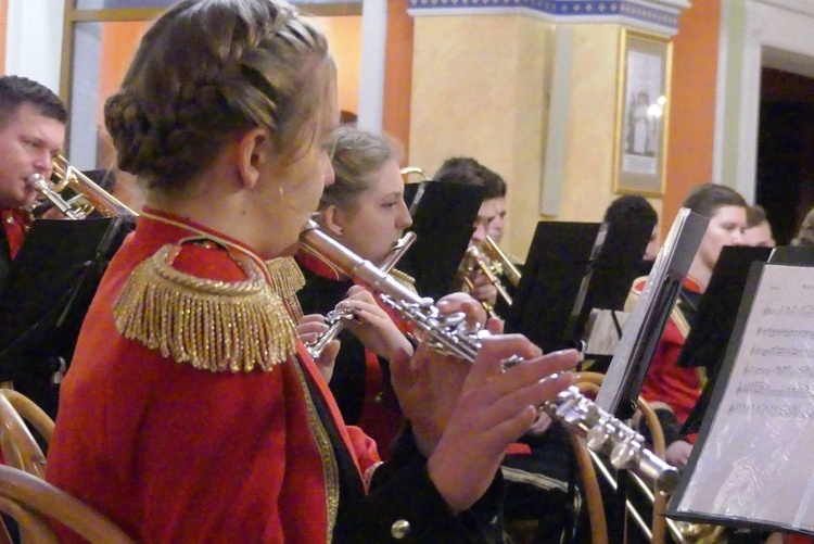 Koncert Papieski orkiestry dętej z Kaniowa w bielskiej Straconce