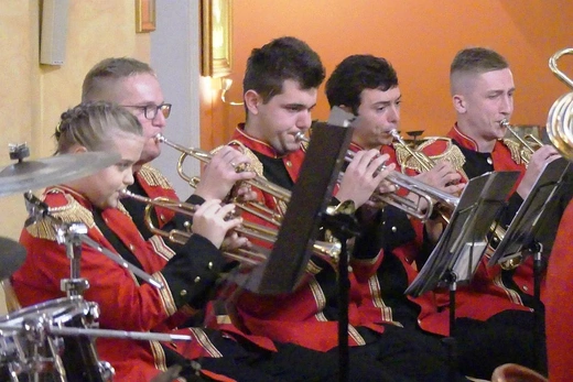 Koncert Papieski orkiestry dętej z Kaniowa w bielskiej Straconce