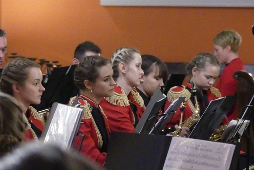 Koncert Papieski orkiestry dętej z Kaniowa w bielskiej Straconce