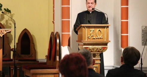 Sylwetkę Stefna Wrocławskiego przypomniał ks. Andrzej Zarzycki.