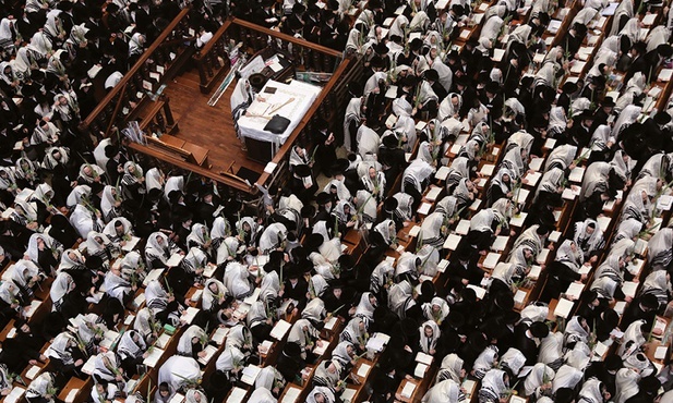 Ortodoksyjni Żydzi podczas Święta Namiotów upamiętniającego wyjście z Egiptu.
27.09.2021 Jerozolima