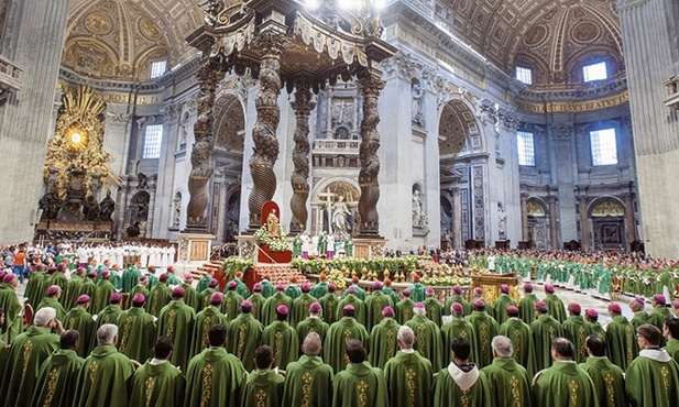 Msza św. w bazylice św. Piotra na zakończenie Synodu Biskupów Amazonii.