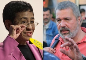  Maria Ressa i Dmitrij Muratow 