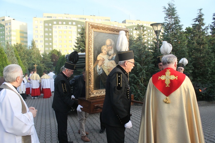 Powitanie św. Józefa w lubińskim kościele pw. św. Jana Bosko 