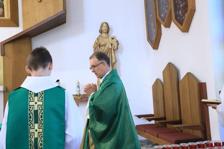 Poświęcenie figury św. Józefa w Łososinie Dolnej