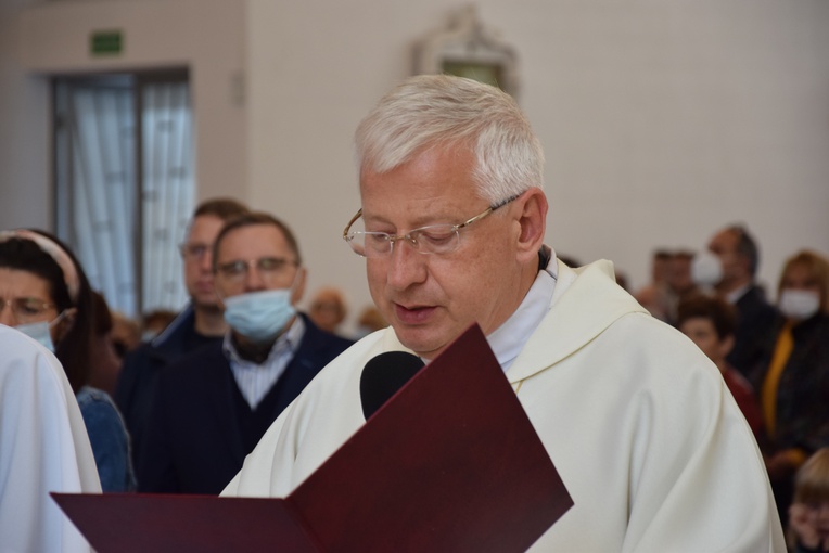 Poświęcnie figury św. Jóżefa w parafii na Boryszewie