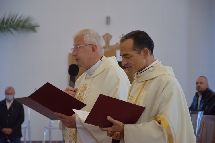 Poświęcnie figury św. Jóżefa w parafii na Boryszewie