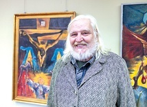 Artysta zaprezentował kilkanaście obrazów symbolicznie podejmujących szeroko rozumianą tematykę religijną.  
