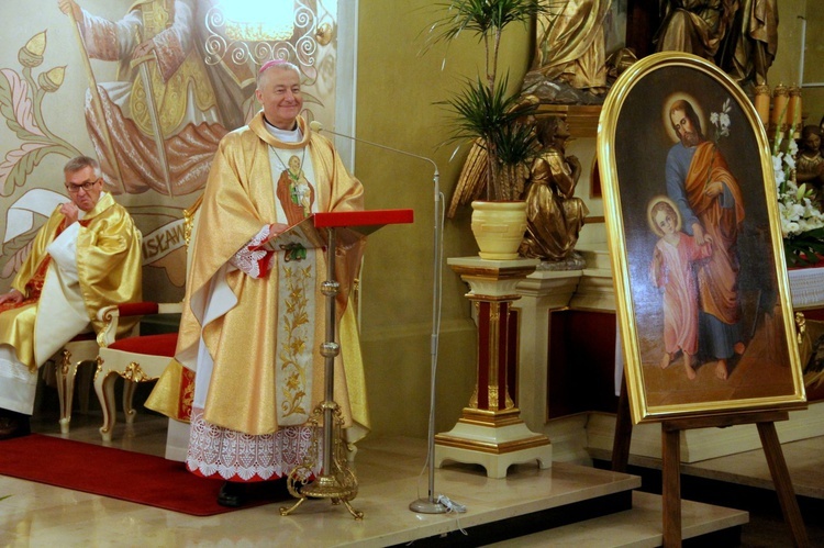 Ołpiny. Poświęcenie obrazu i zawierzenie św. Józefowi