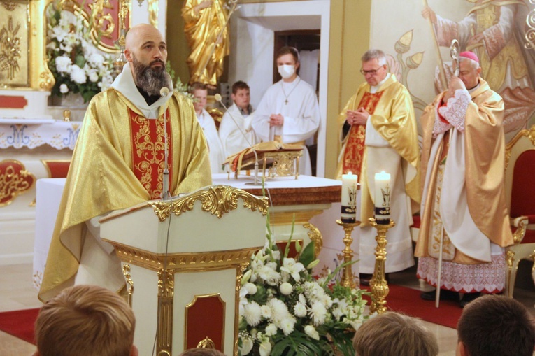 Ołpiny. Poświęcenie obrazu i zawierzenie św. Józefowi
