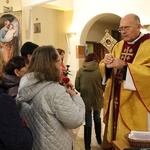 Wprowadzenie relikwii św. Rity do kościoła w Cygańskim Lesie