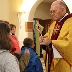 Wprowadzenie relikwii św. Rity do kościoła w Cygańskim Lesie