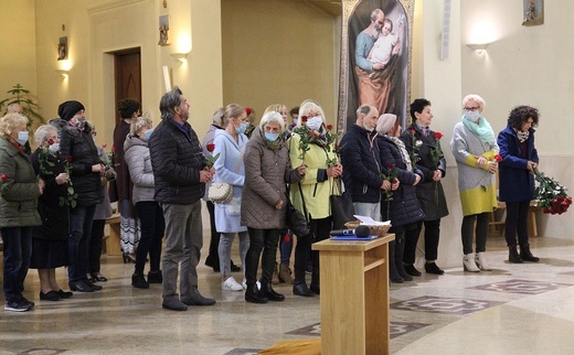 Wprowadzenie relikwii św. Rity do kościoła w Cygańskim Lesie