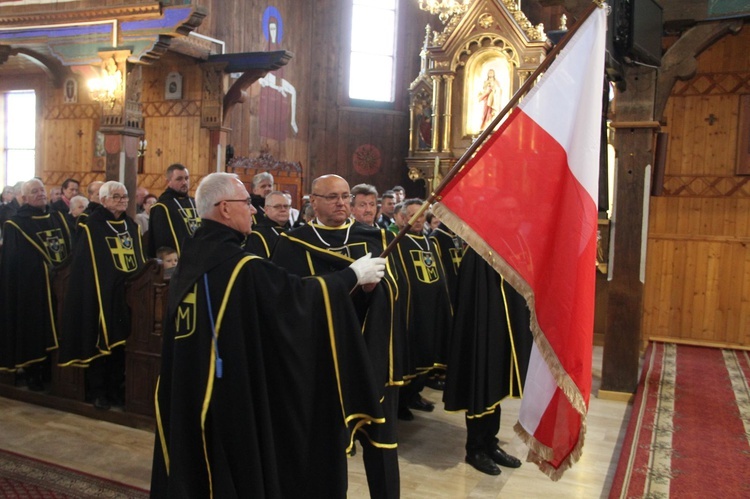 Jurków k. Limanowej. Nowa chorągiew Zakonu Rycerzy św. Jana Pawła II