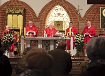 	Mszę św. koncelebrowali wraz z bp. Jackiem Jezierskim kapelani elbląskich szpitali.