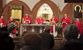	Mszę św. koncelebrowali wraz z bp. Jackiem Jezierskim kapelani elbląskich szpitali.