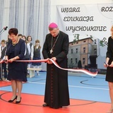 Pobłogosławienie sali gimnastycznej w Katolickiej Szkole Podstawowej w Czechowicach-Dziedzicach