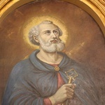 Ciechanów-fara. Obraz św. Piotra Apostoła - patrona miasta (ołtarz boczny)