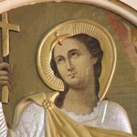 Siecień k. Płocka. Obraz w prezbiterium przedstawiający św. Teklę, dziewicę i męczennicę