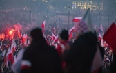 Marsz Niepodległości zakończył się na błoniach Stadionu Narodowego