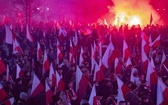 Marsz Niepodległości zakończył się na błoniach Stadionu Narodowego