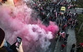 Marsz Niepodległości zakończył się na błoniach Stadionu Narodowego