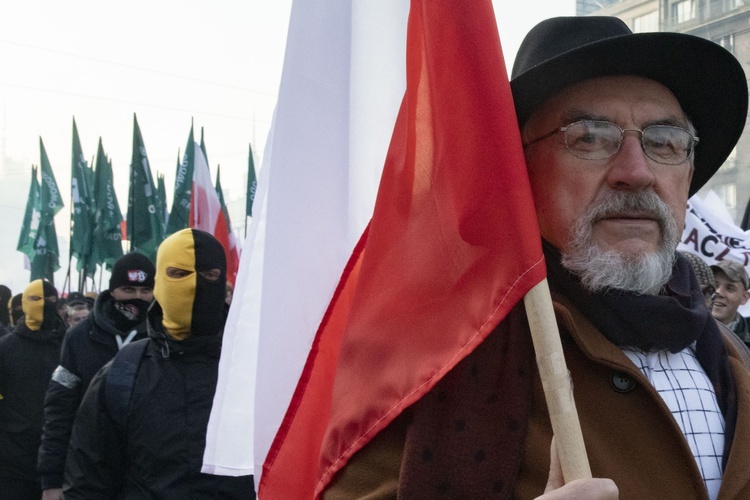 Marsz Niepodległości zakończył się na błoniach Stadionu Narodowego