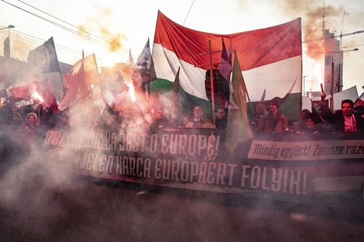 Marsz Niepodległości zakończył się na błoniach Stadionu Narodowego